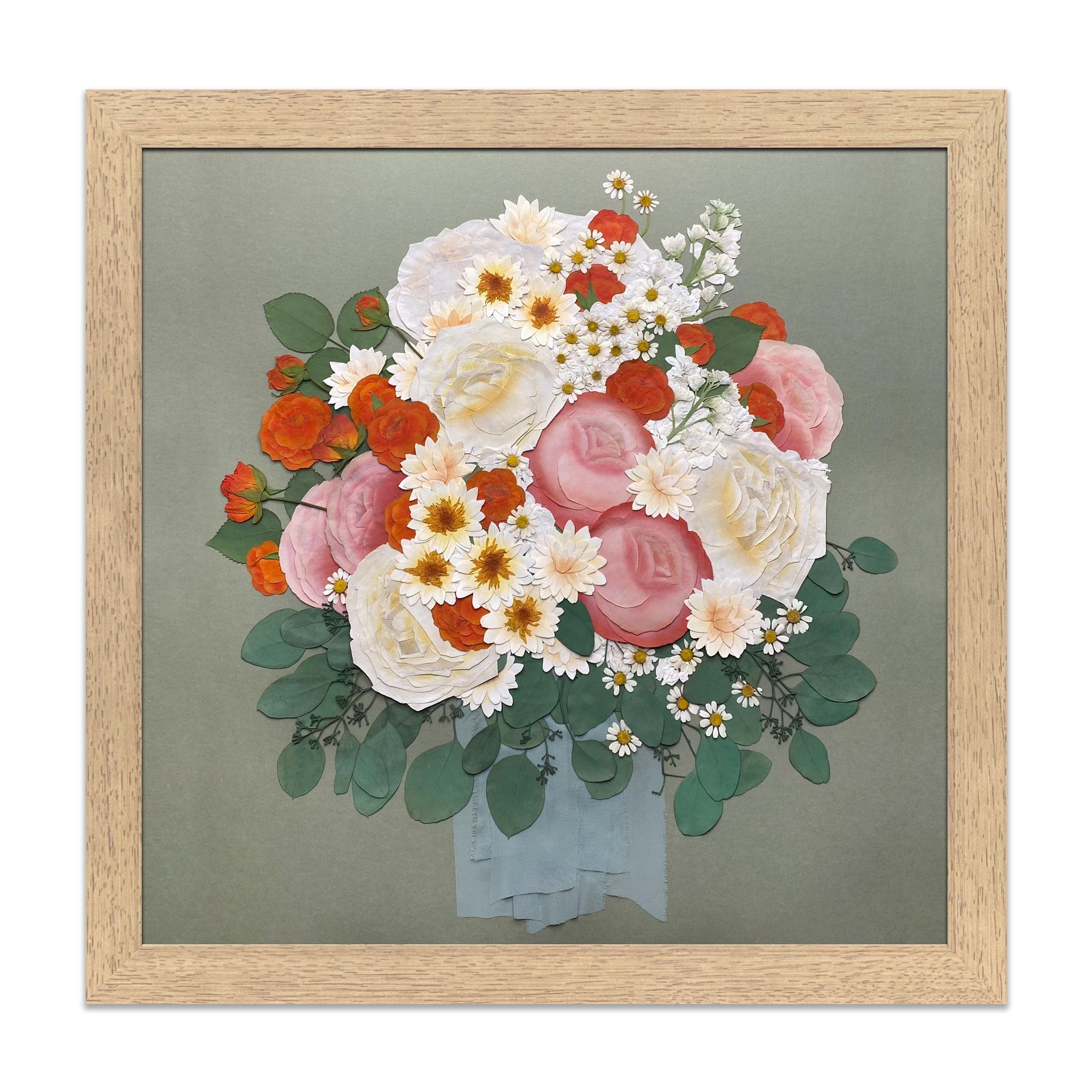Designs by Andrea Pressed (Framed) 20" x 20" / Square / Extra Large 20" x 20" Classic Frame