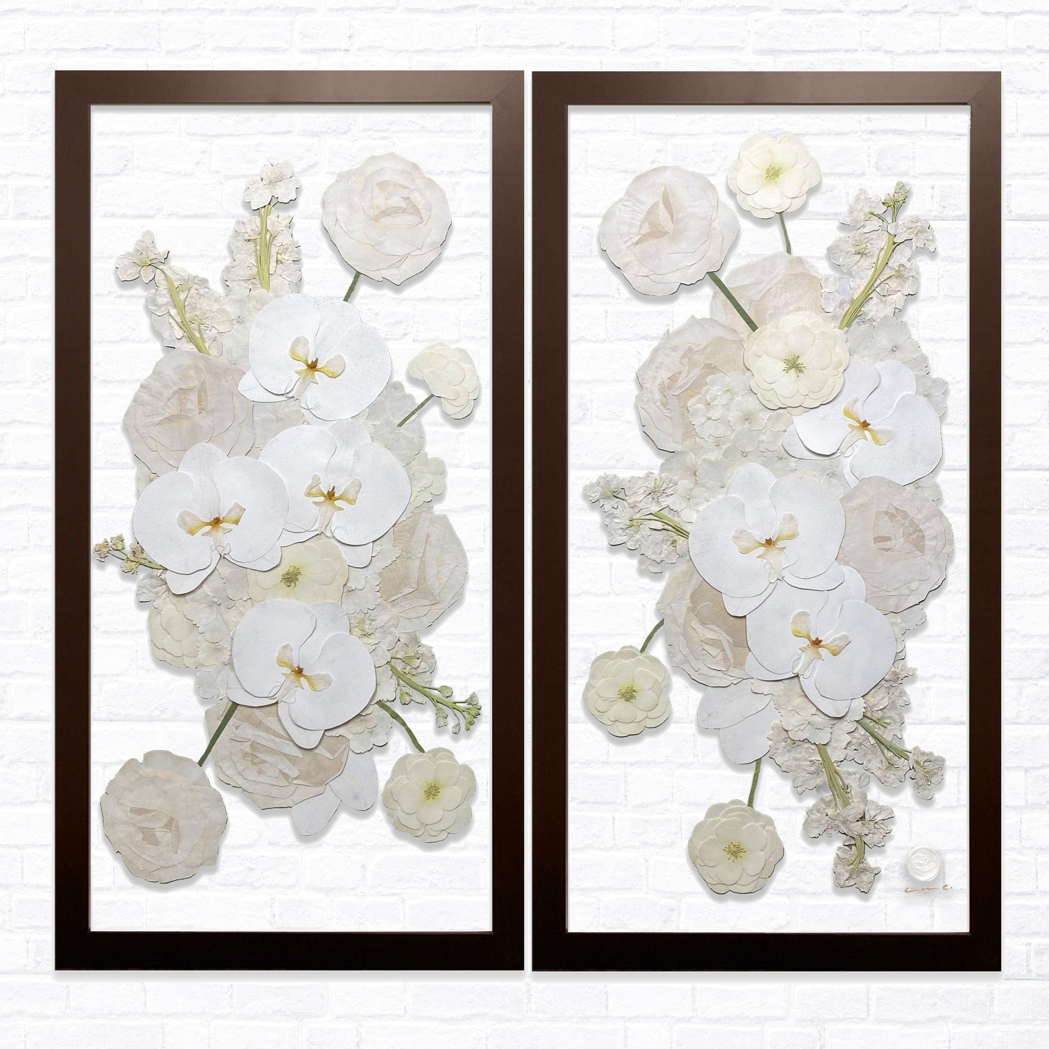 Designs by Andrea Pressed (Framed) Panel / 12" x 24" / Rectangle 12" x 24" Duo Panels Floating Frames