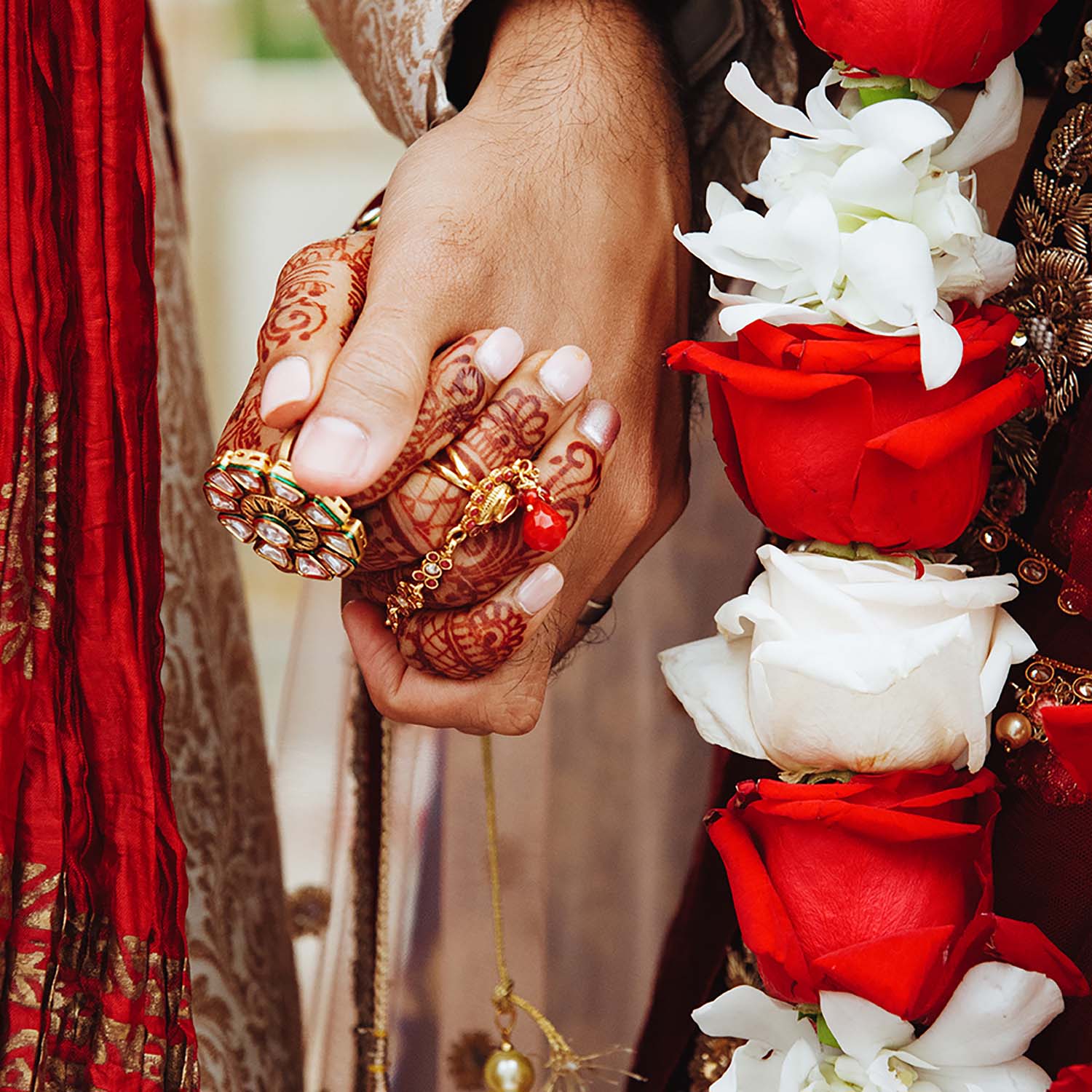 Indian Wedding Henna Flowers - DBAndrea