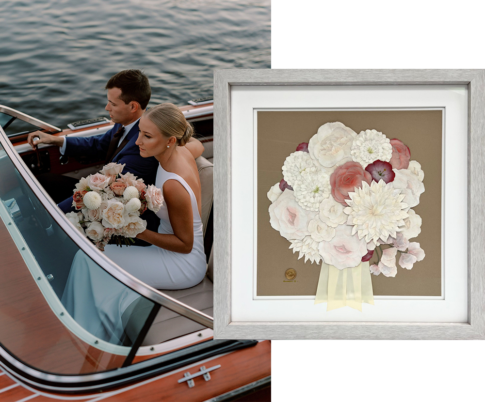 DBA Pressed Wedding Bouquet Preservation - Designs by Andrea