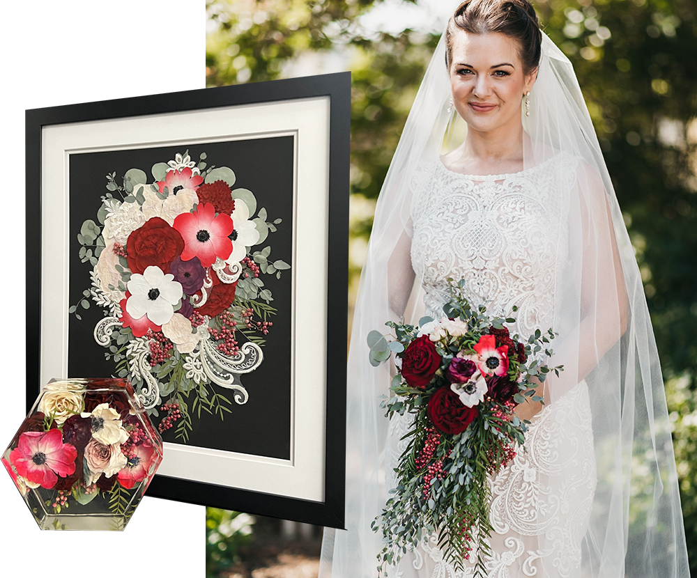 DBA Wedding Bouquet Preservation - Designs by Andrea